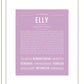Elly | Name Art Print