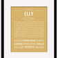 Elly | Name Art Print