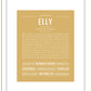 Elly | Name Art Print