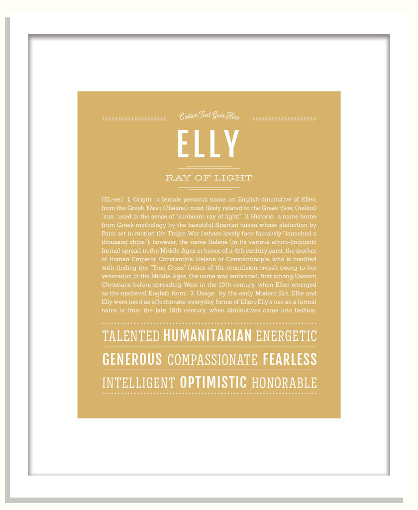 Elly | Name Art Print