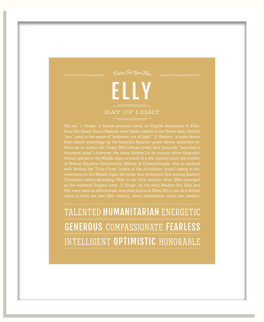 Elly | Name Art Print