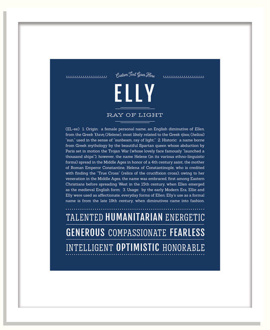 Elly | Name Art Print