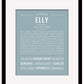 Elly | Name Art Print