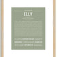 Elly | Name Art Print