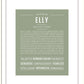 Elly | Name Art Print