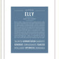 Elly | Name Art Print