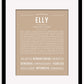 Elly | Name Art Print