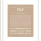 Elly | Name Art Print