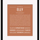 Elly | Name Art Print