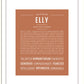 Elly | Name Art Print