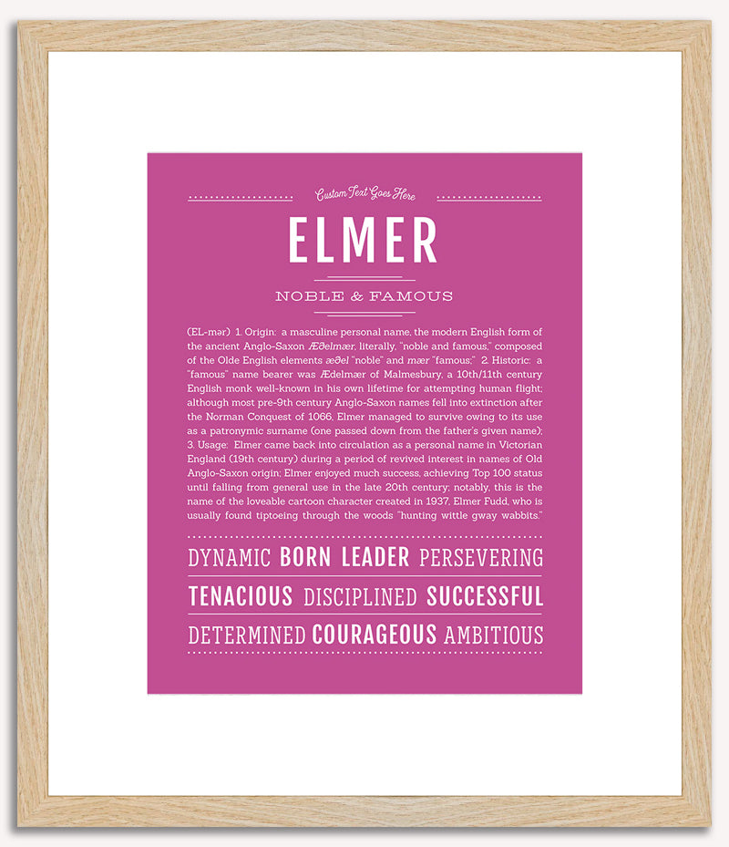 Elmer | Name Art Print