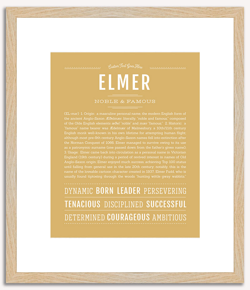 Elmer | Name Art Print