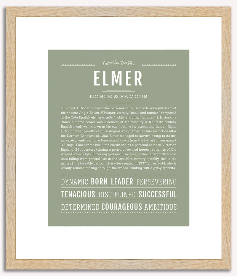 Elmer | Name Art Print