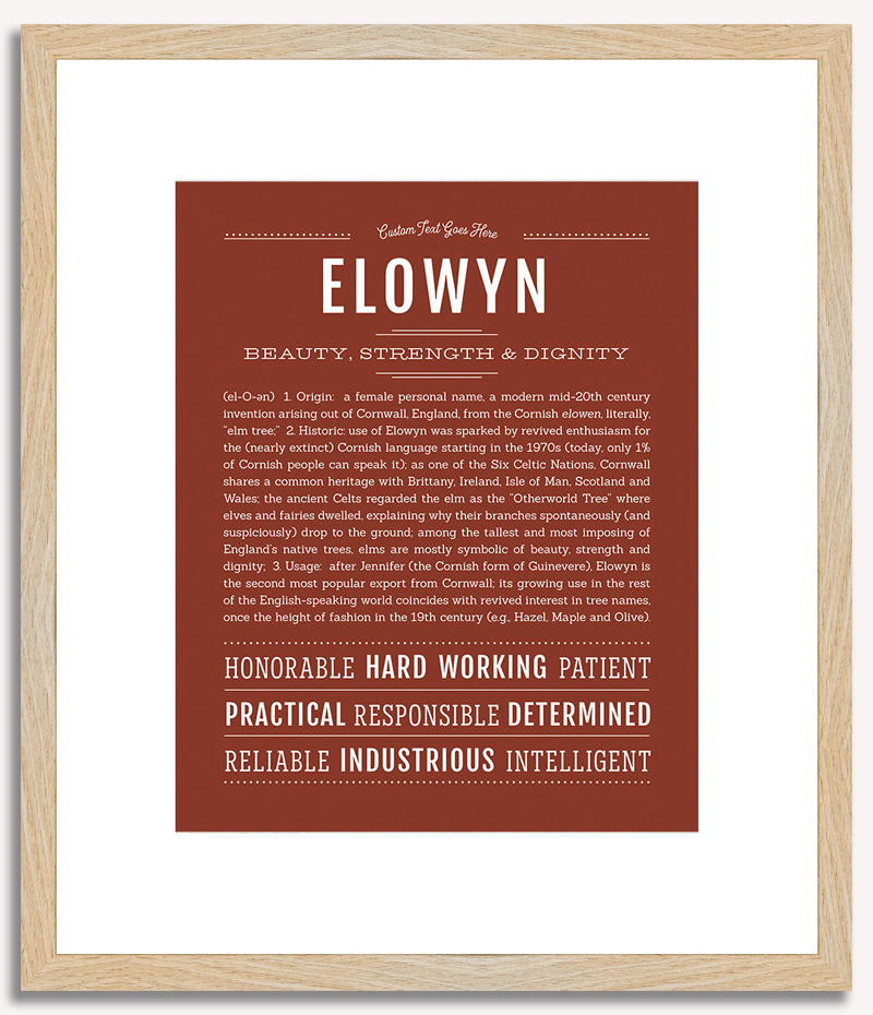 Elowyn | Name Art Print