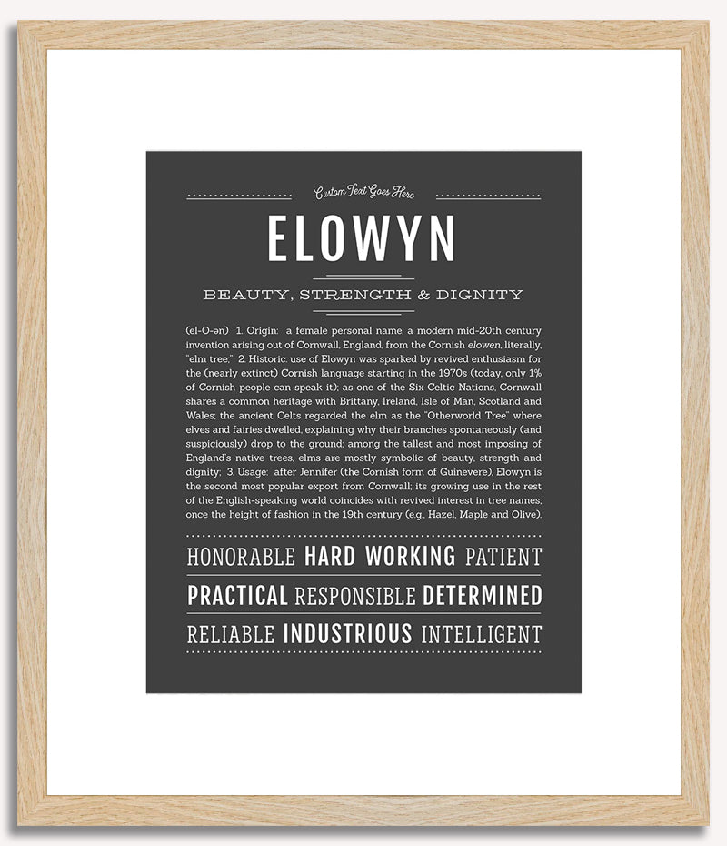 Elowyn | Name Art Print