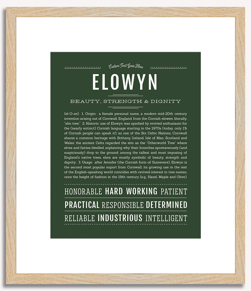 Elowyn | Name Art Print