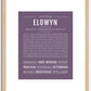 Elowyn | Name Art Print