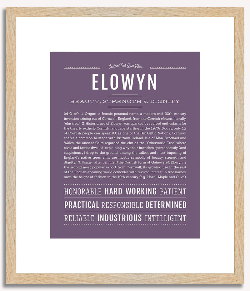 Elowyn | Name Art Print