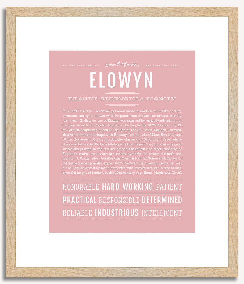 Elowyn | Name Art Print