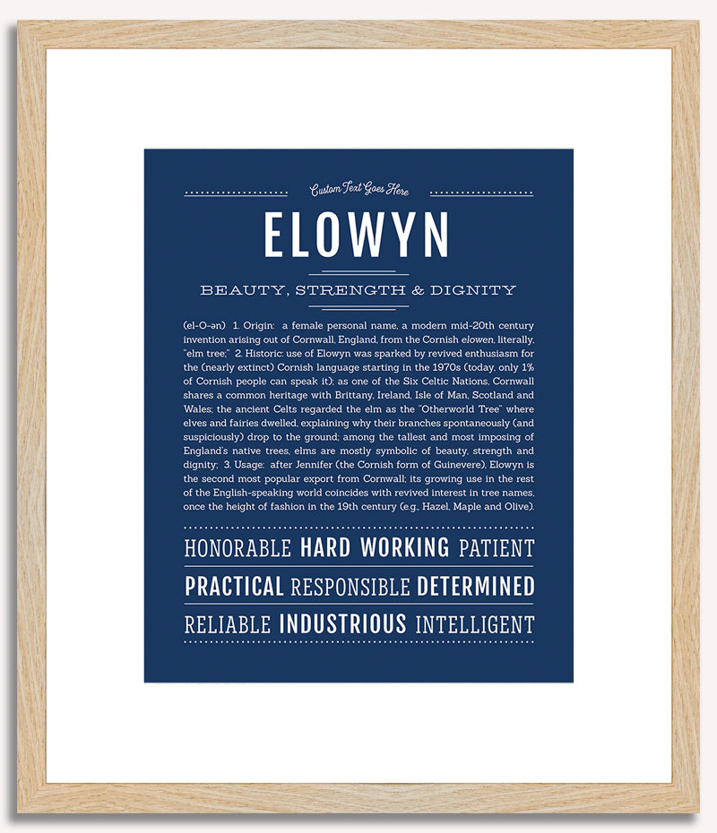 Elowyn | Name Art Print