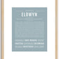 Elowyn | Name Art Print