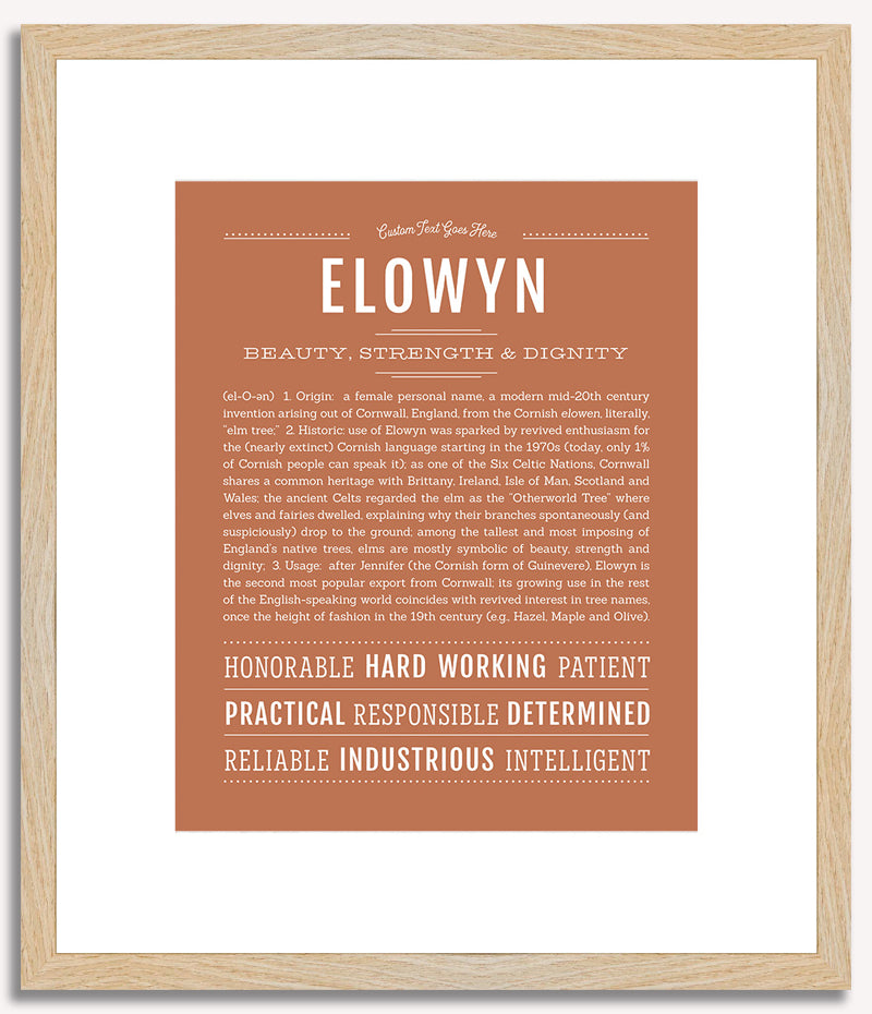 Elowyn | Name Art Print