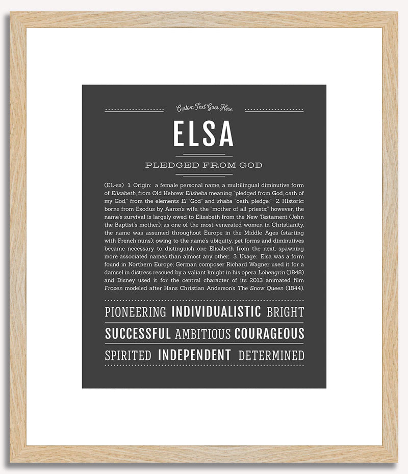 Elsa | Name Art Print