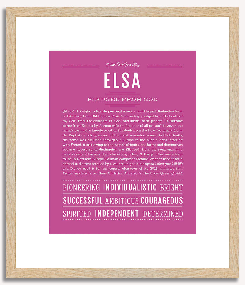 Elsa | Name Art Print