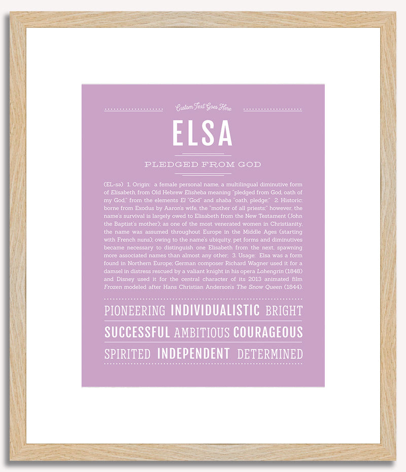 Elsa | Name Art Print