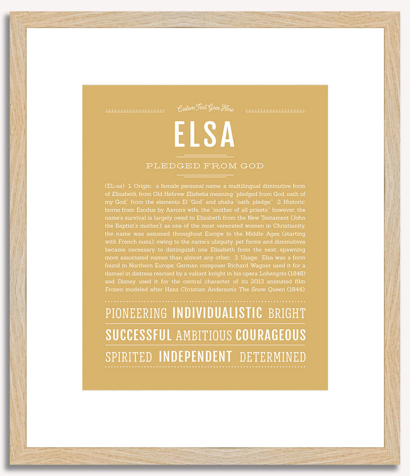 Elsa | Name Art Print