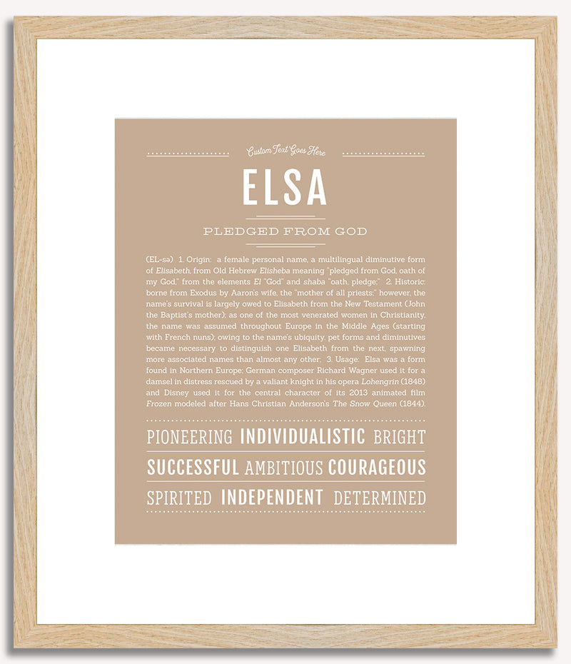 Elsa | Name Art Print