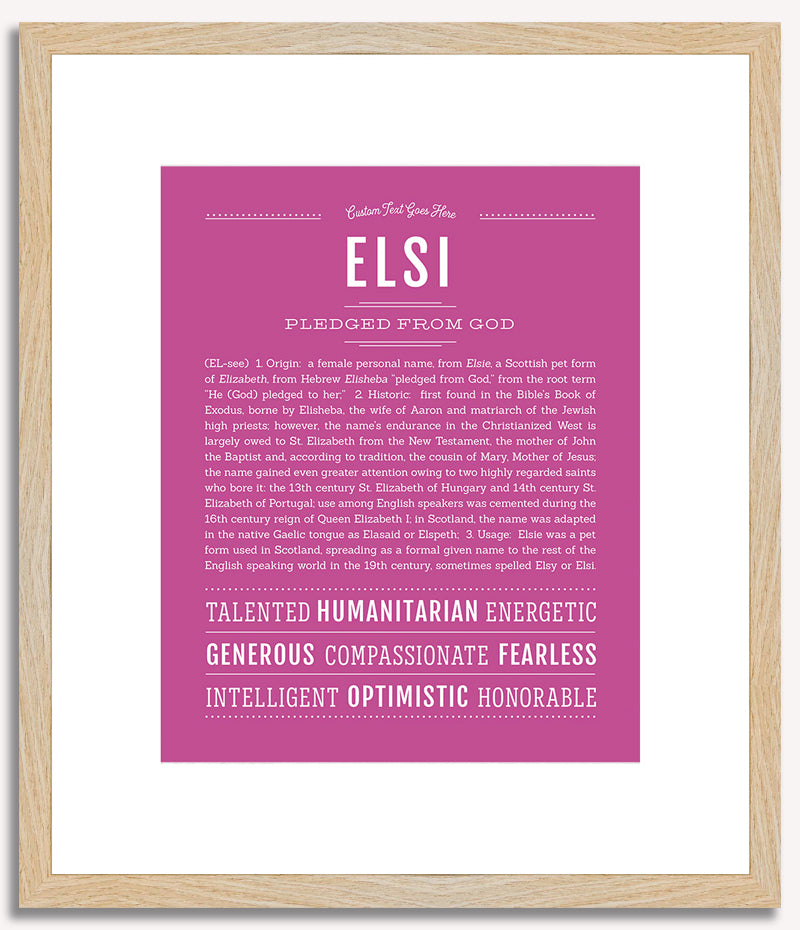 Elsi | Name Art Print