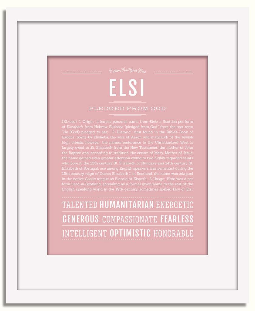 Frame Options | Dusty Rose | White Frame, Matted