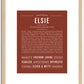 Elsie | Name Art Print