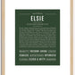 Elsie | Name Art Print