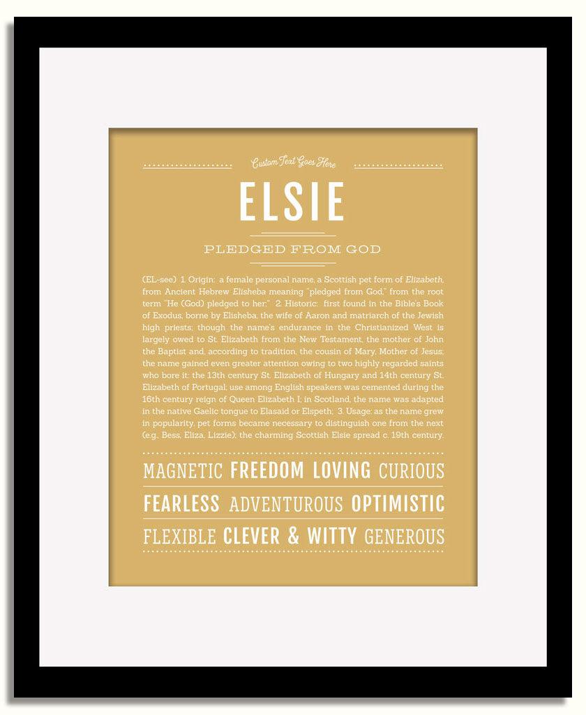 Frame Options | Matte Gold | Black Frame, Matted