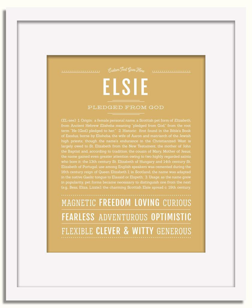 Frame Options | Matte Gold | White Frame, Matted