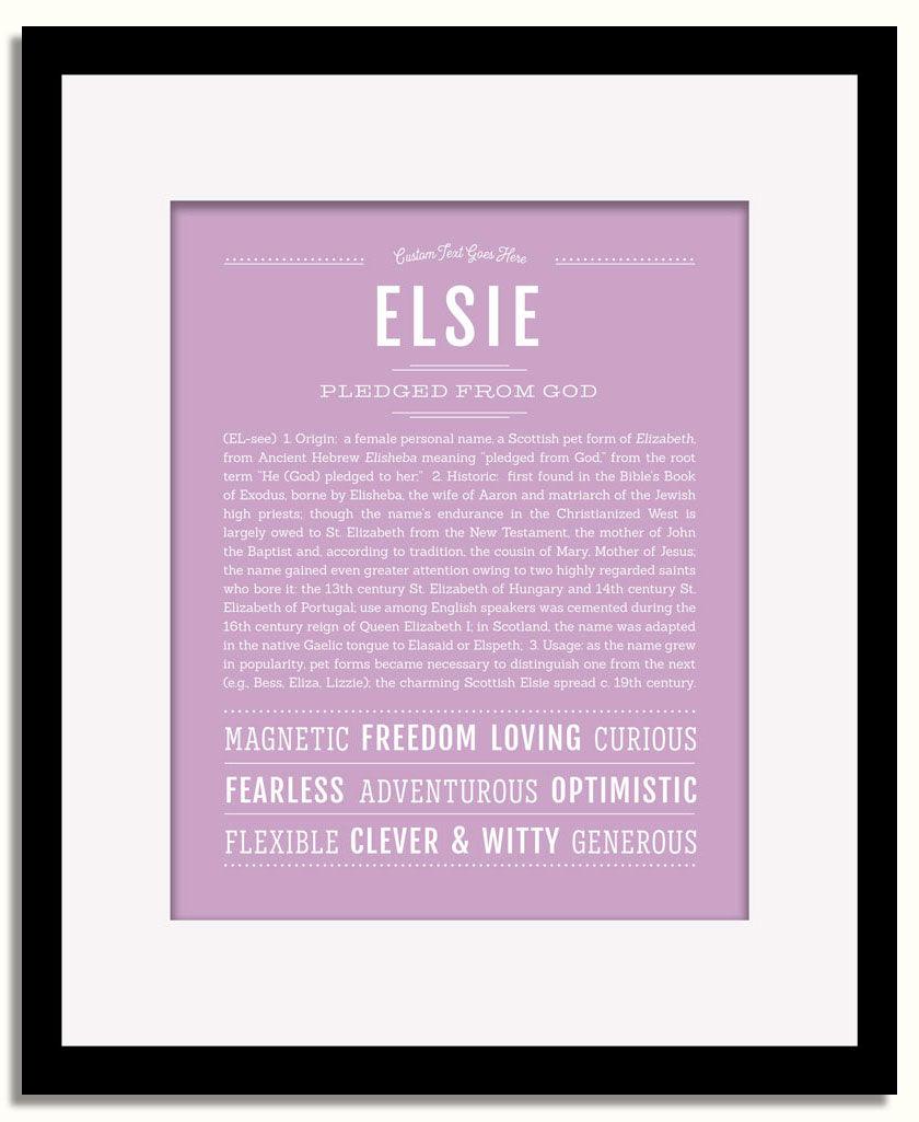 Frame Options | Lilac | Black Frame, Matted