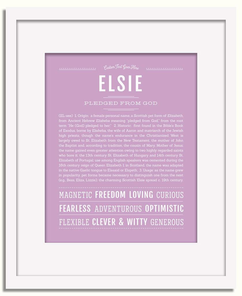 Frame Options | Lilac | White Frame, Matted