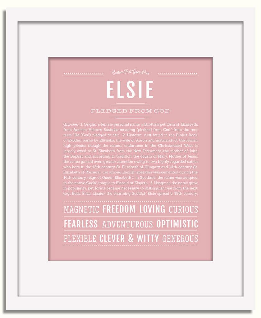 Frame Options | Dusty Rose | White Frame, Matted