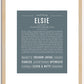 Elsie | Name Art Print