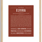 Elvira | Name Art Print