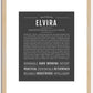 Elvira | Name Art Print