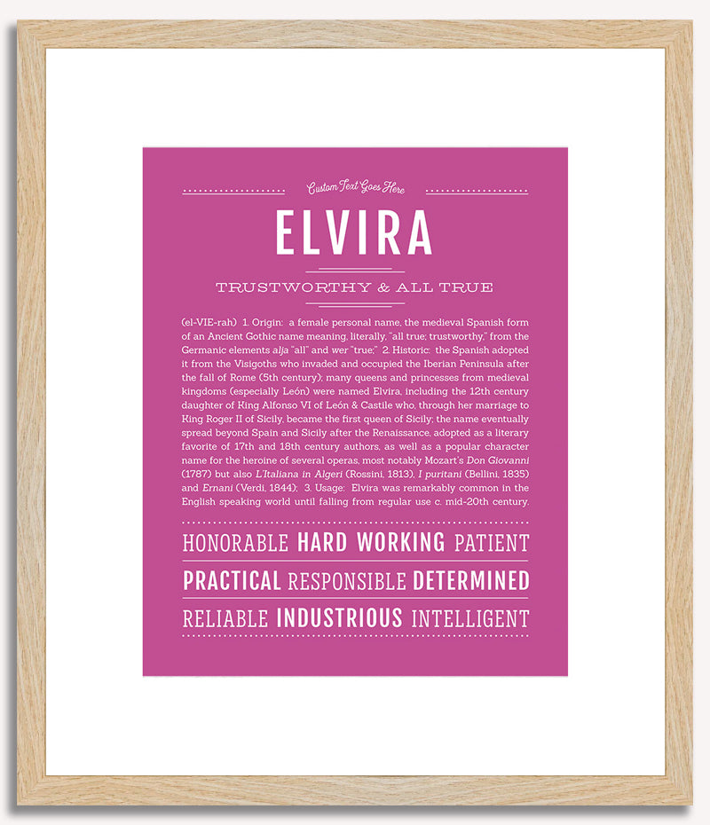 Elvira | Name Art Print