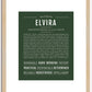 Elvira | Name Art Print