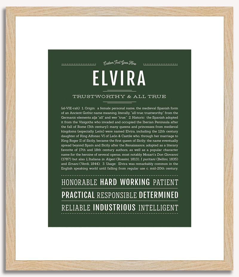 Elvira | Name Art Print