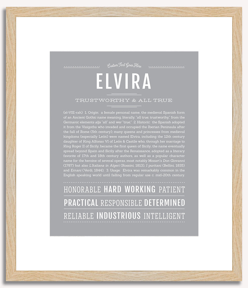 Elvira | Name Art Print