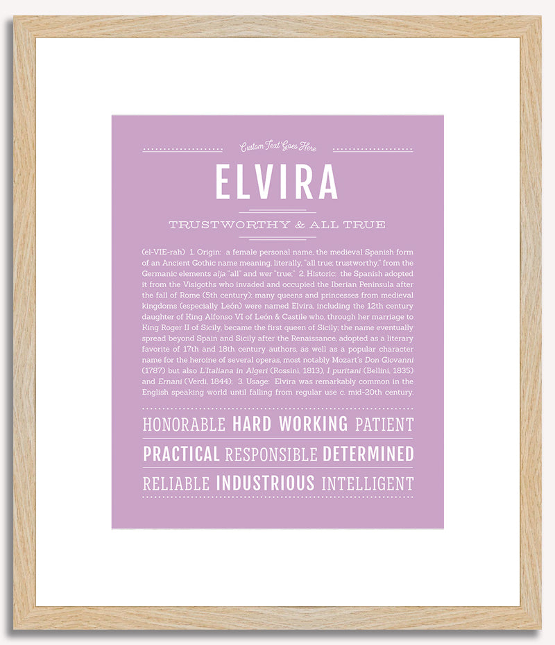 Elvira | Name Art Print