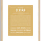 Elvira | Name Art Print