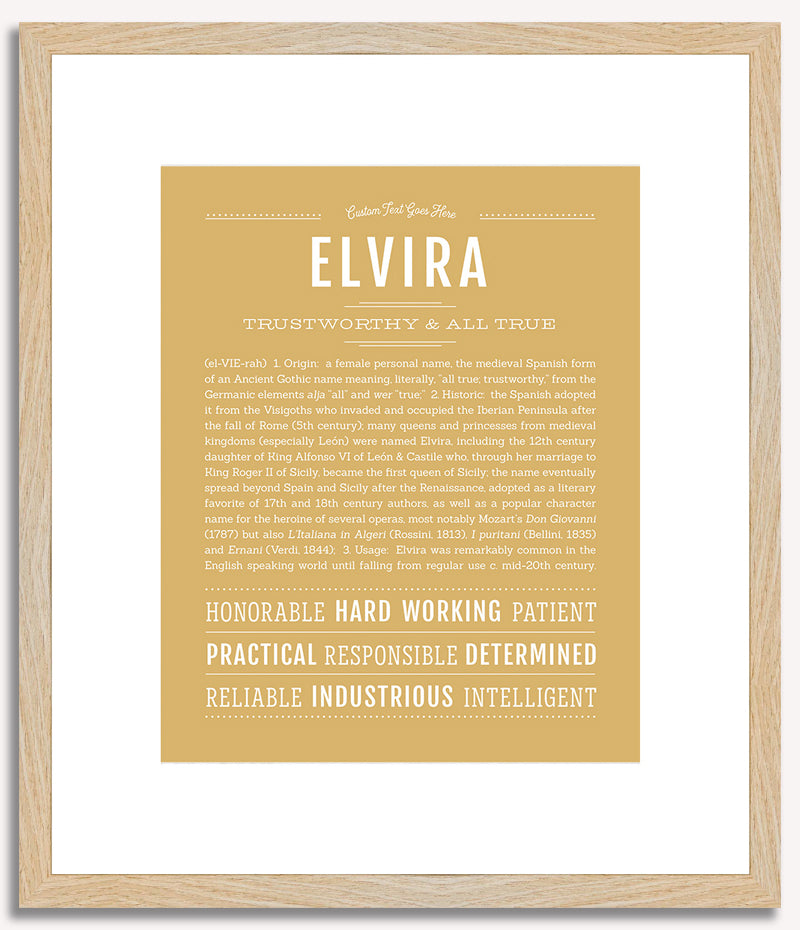 Elvira | Name Art Print